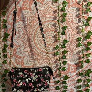 Floral Black Crossbody purse Steven madden